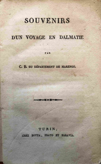 Souvenirs d'un Voyage in Dalmatie